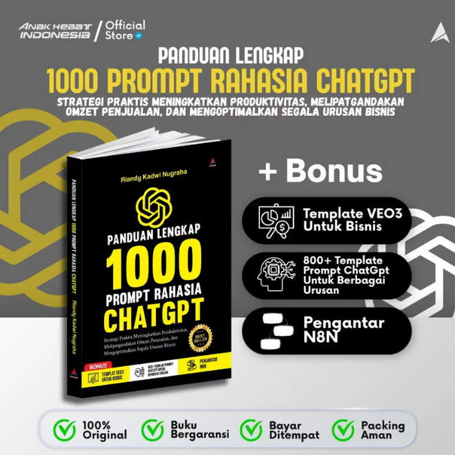 Rahasia ChatGPT: Kitab 1000 Prompt Optimasi Bisnis & Omzet Penjualan screenshot